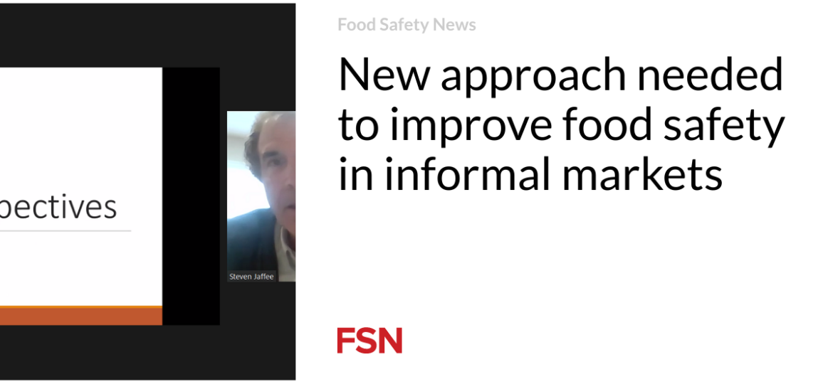 New approach needed to improve food safety in informal markets